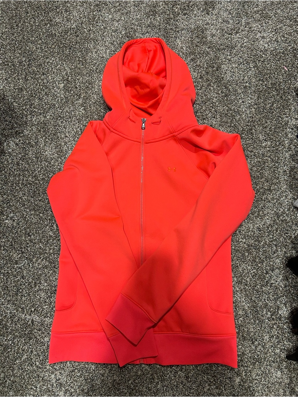 Under Armour Women’s neon pink/orange zip up
